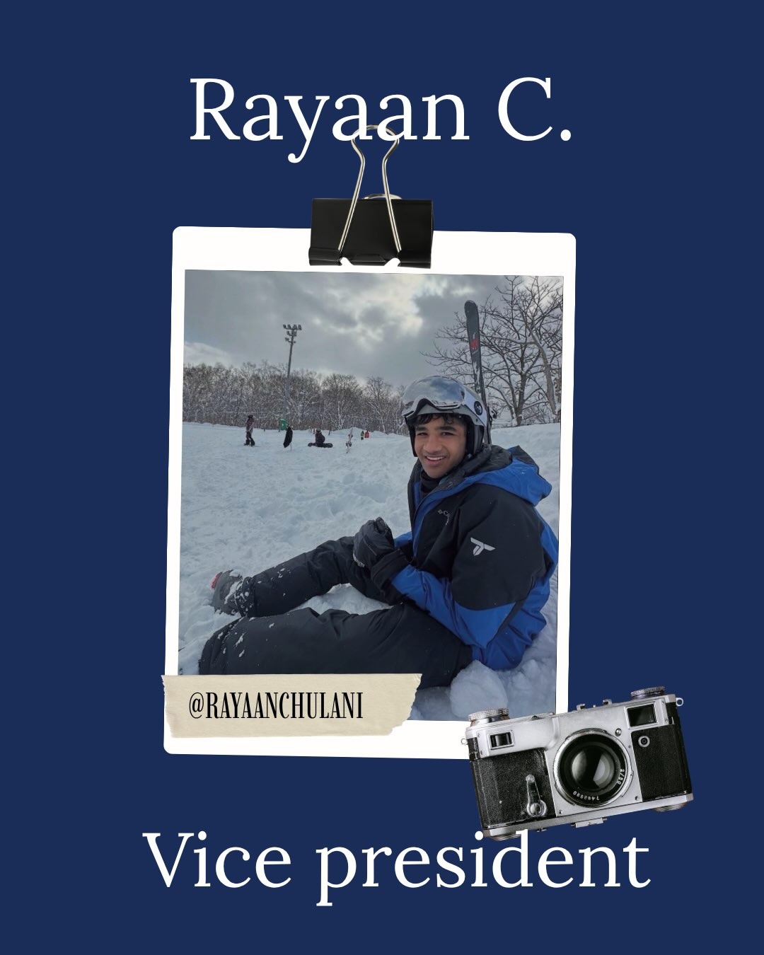 Rayaan C., Vice President of the SAS Gawad Kalinga club