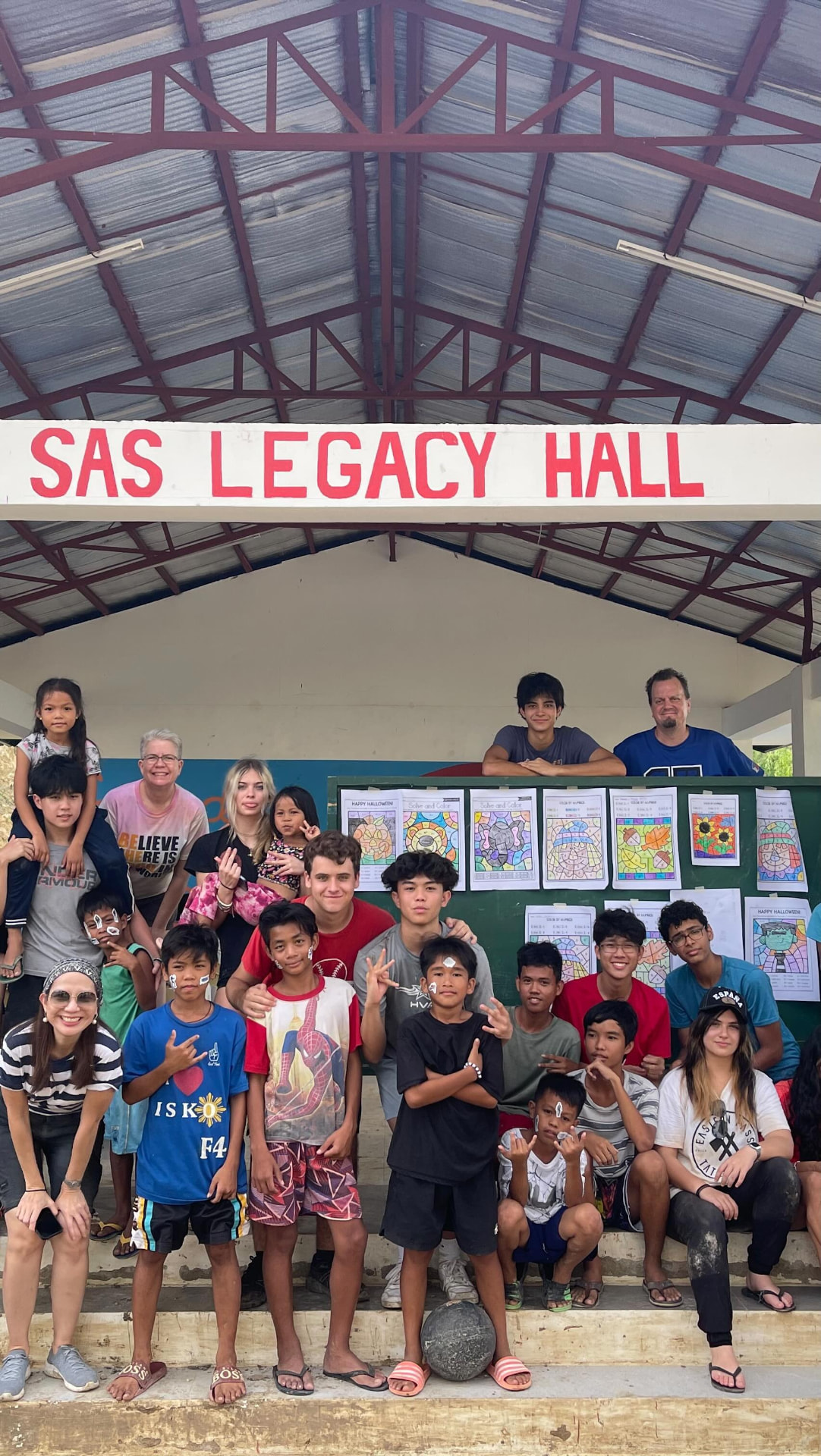 Students and community members gathered at SAS Legacy Hall