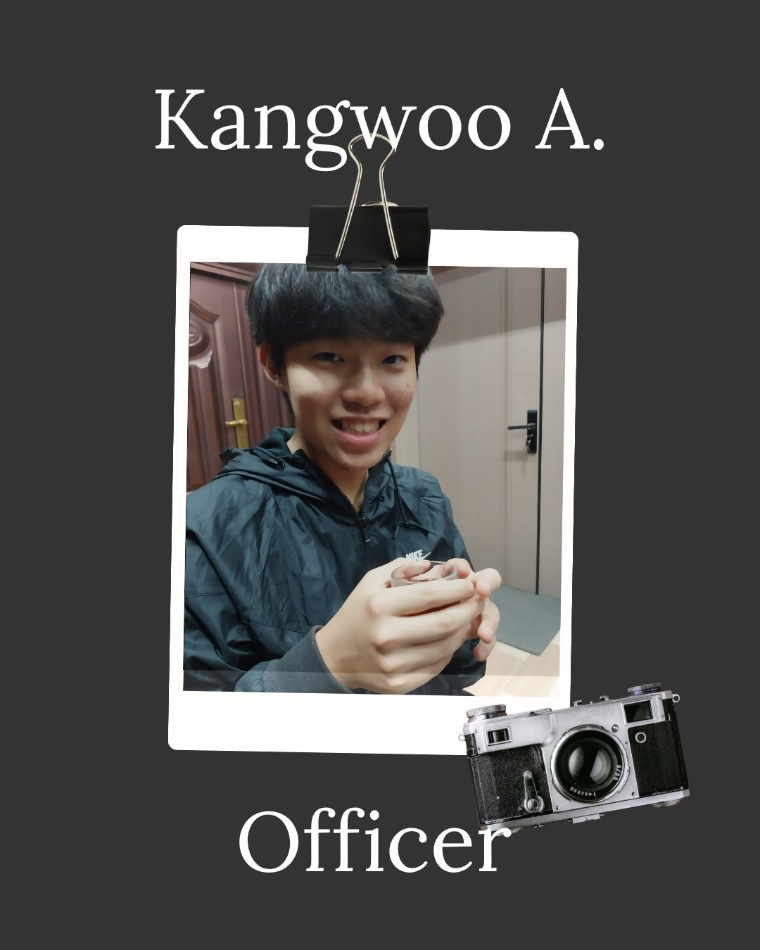 Kangwoo A., Officer of the SAS Gawad Kalinga club